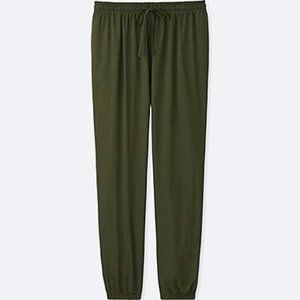 UNIQLO Drape Pants, Color: Dark Green, Size XS